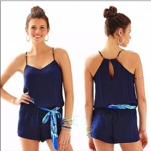 Lilly Pulitzer Navy Blue Romper